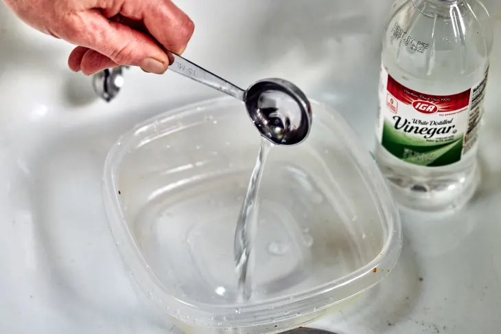 mẹo làm sạch hộp nhựa bị ố với dấm